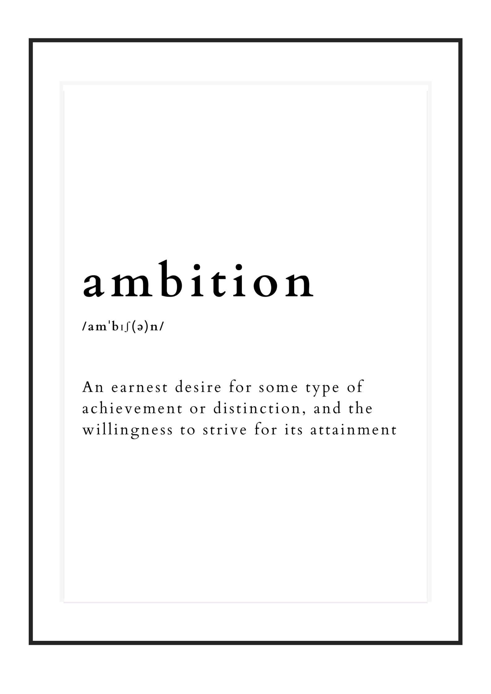 Ambition