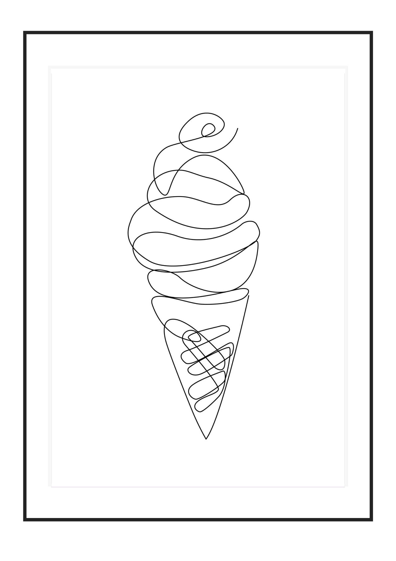 Poster Ice cream cone