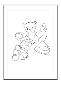 Poster Teddy for flight