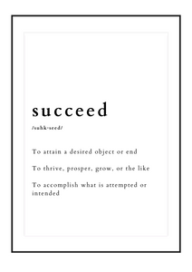 Poster Succeed