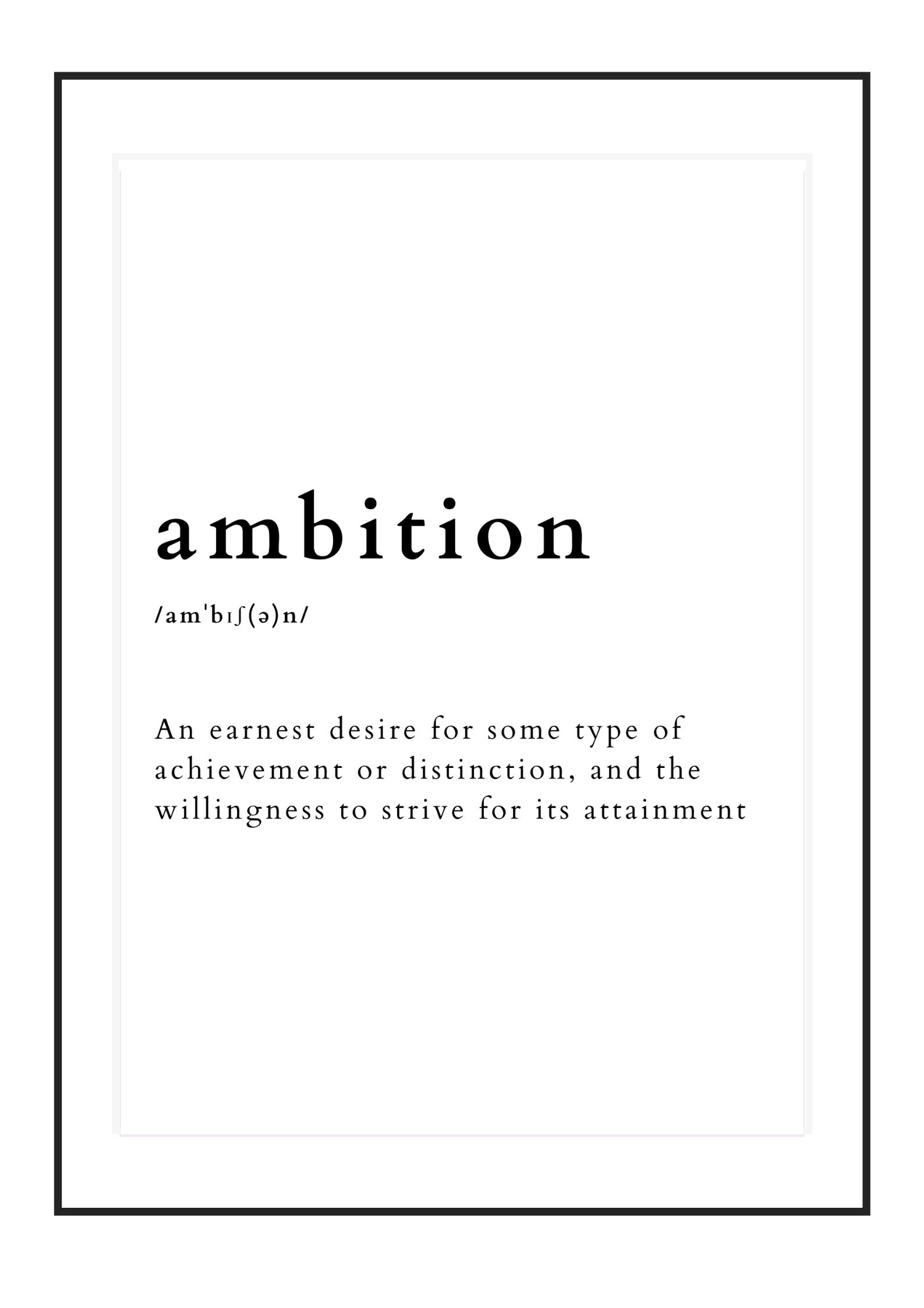 Poster Ambition 3