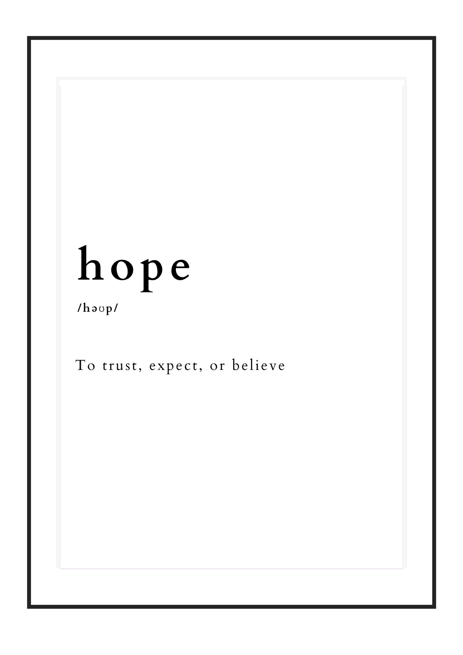 Poster Hope