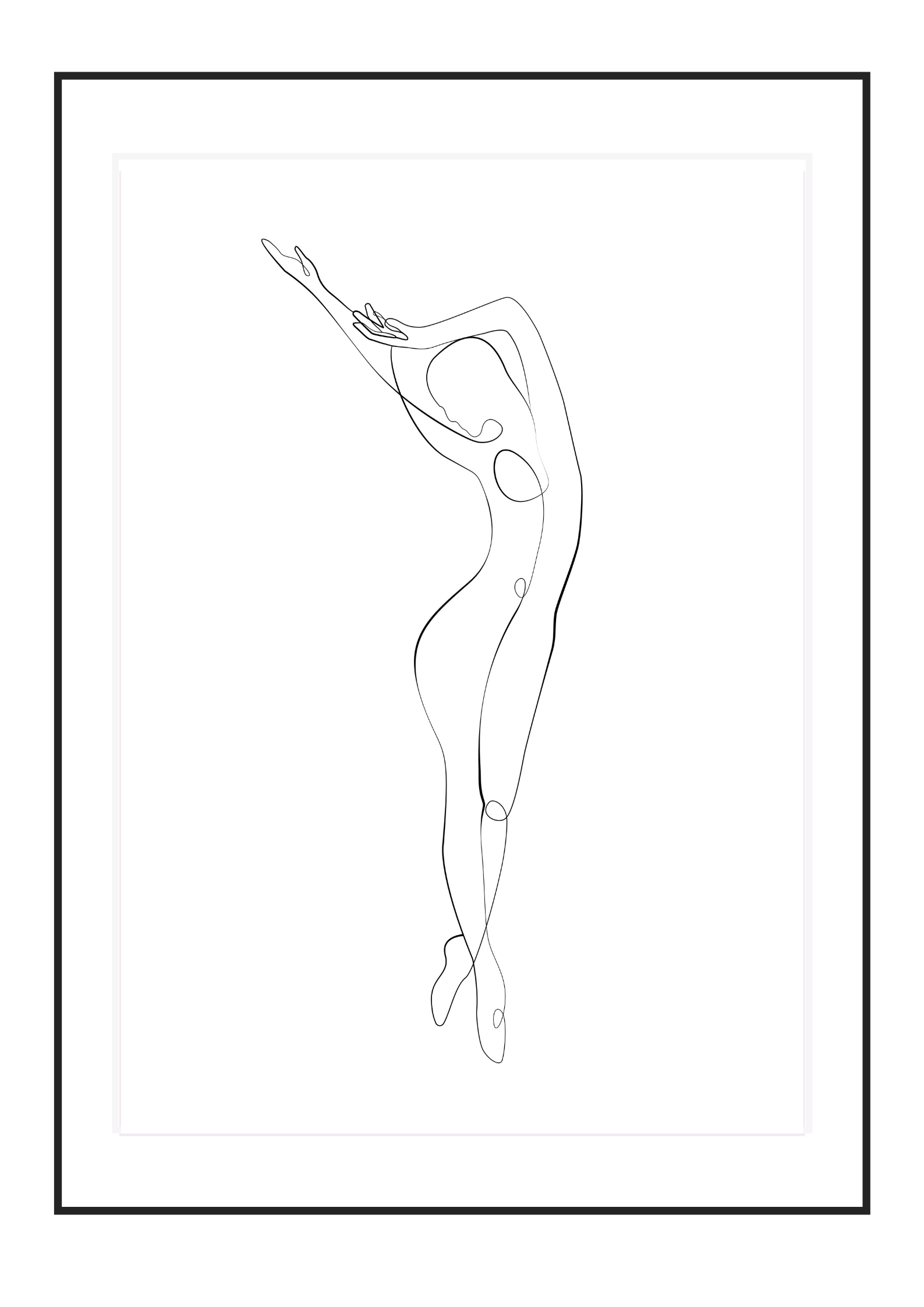 Poster Dancers silhouette
