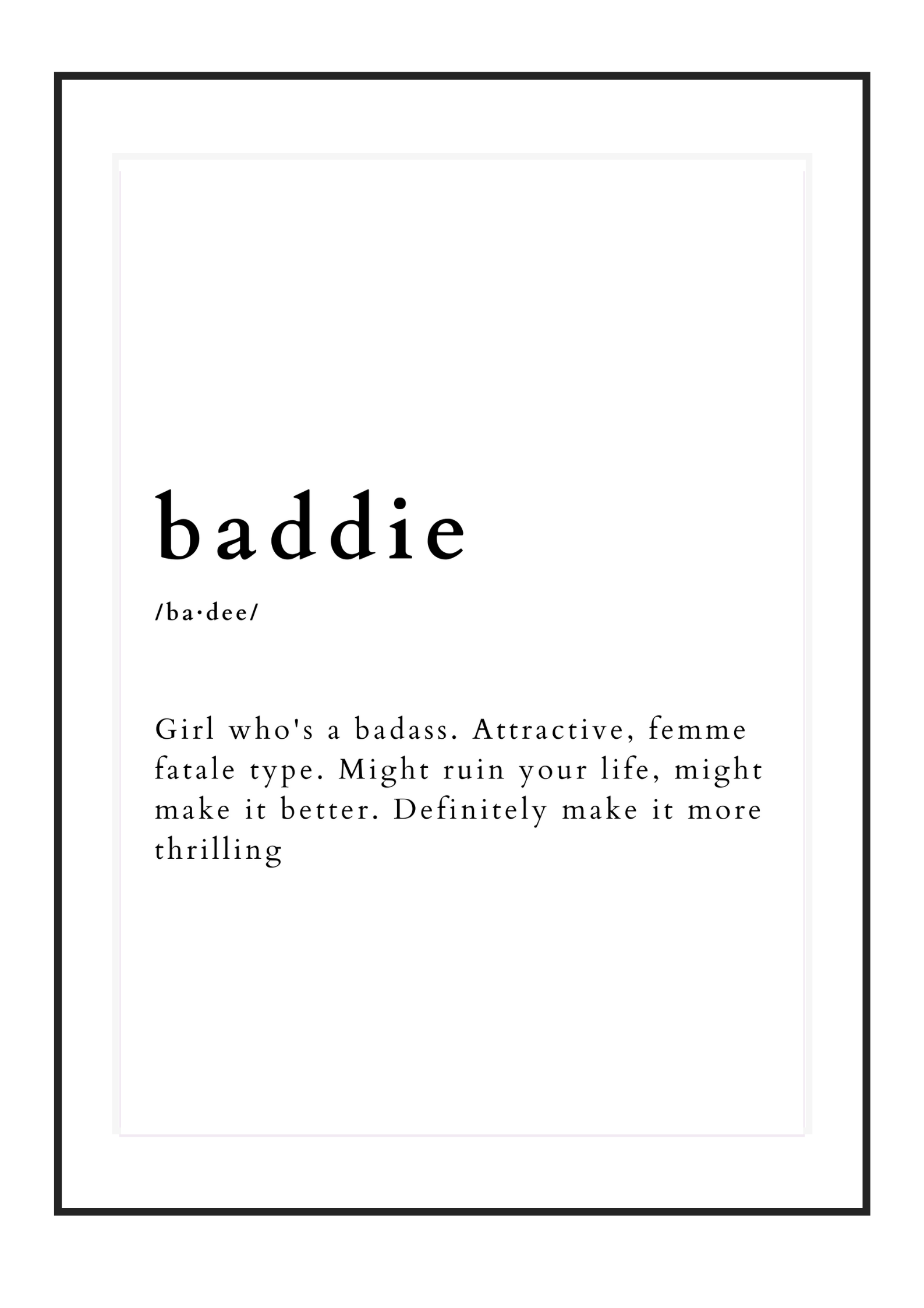 Poster Baddie 2