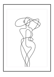 Poster Hourglass silhouette