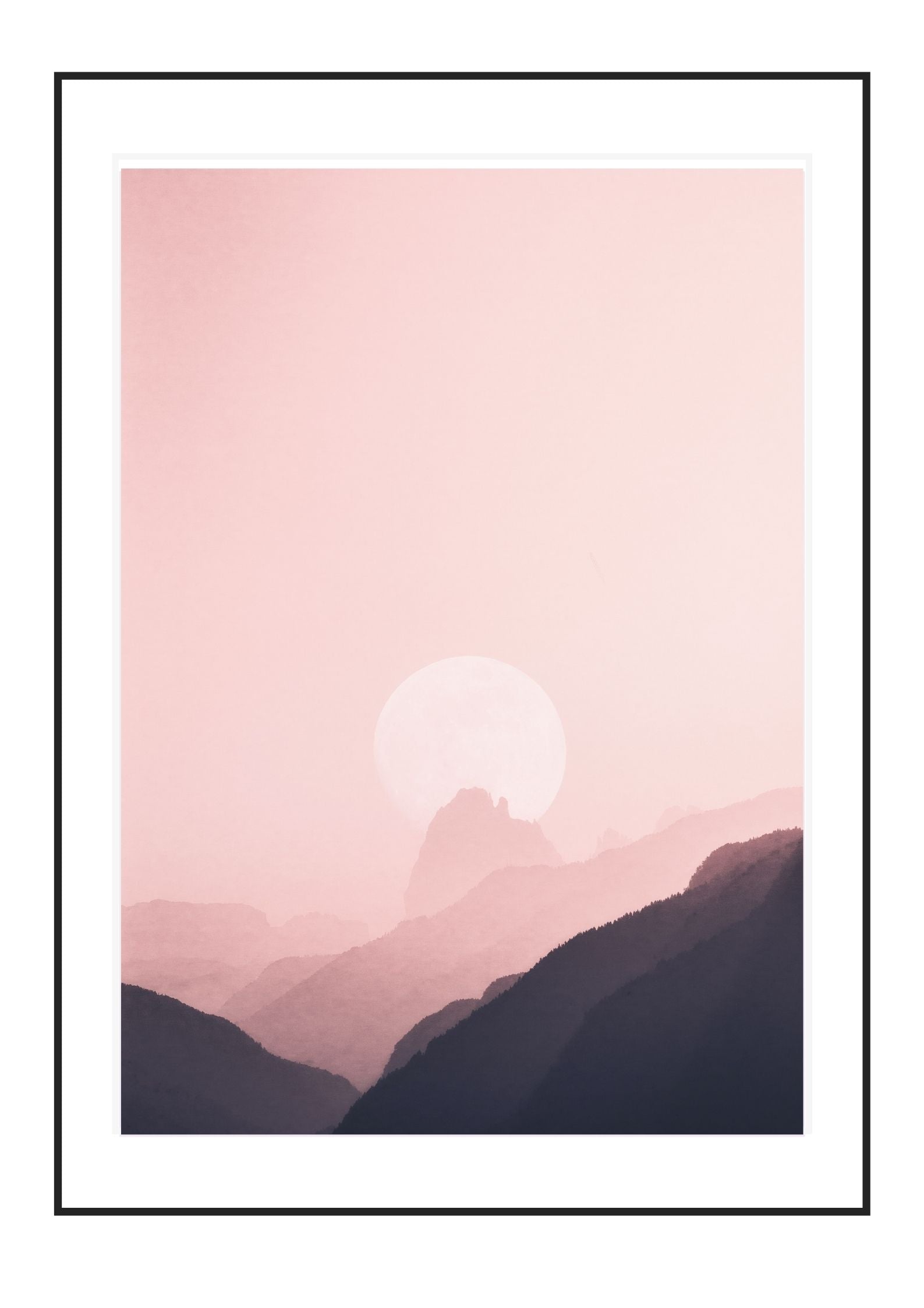 Moon in the distance