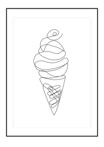 Poster Ice cream cone