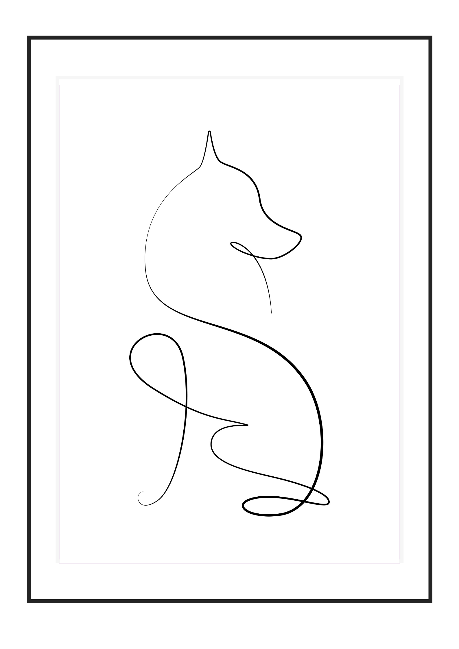Poster Fox lines