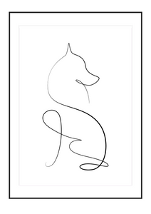 Poster Fox lines