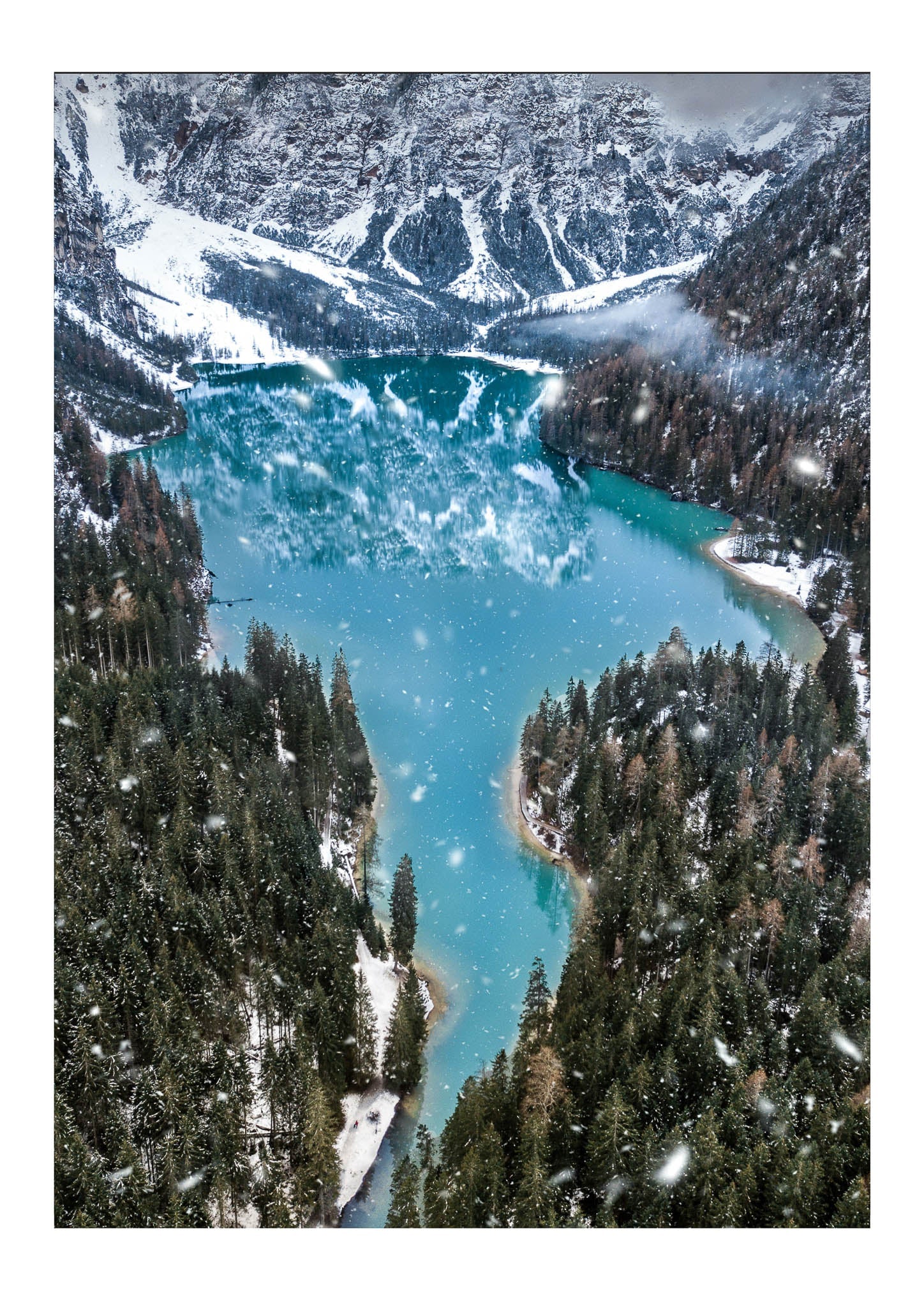 Snowfall in the Alps