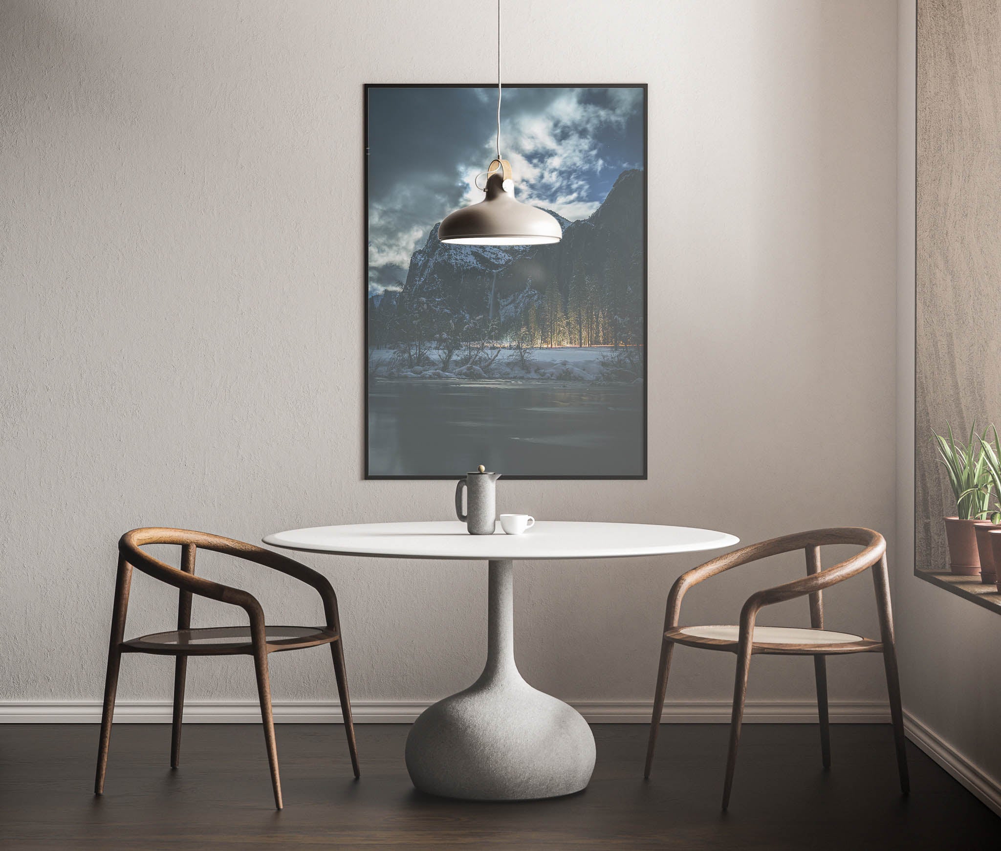 Light beneath the mountain