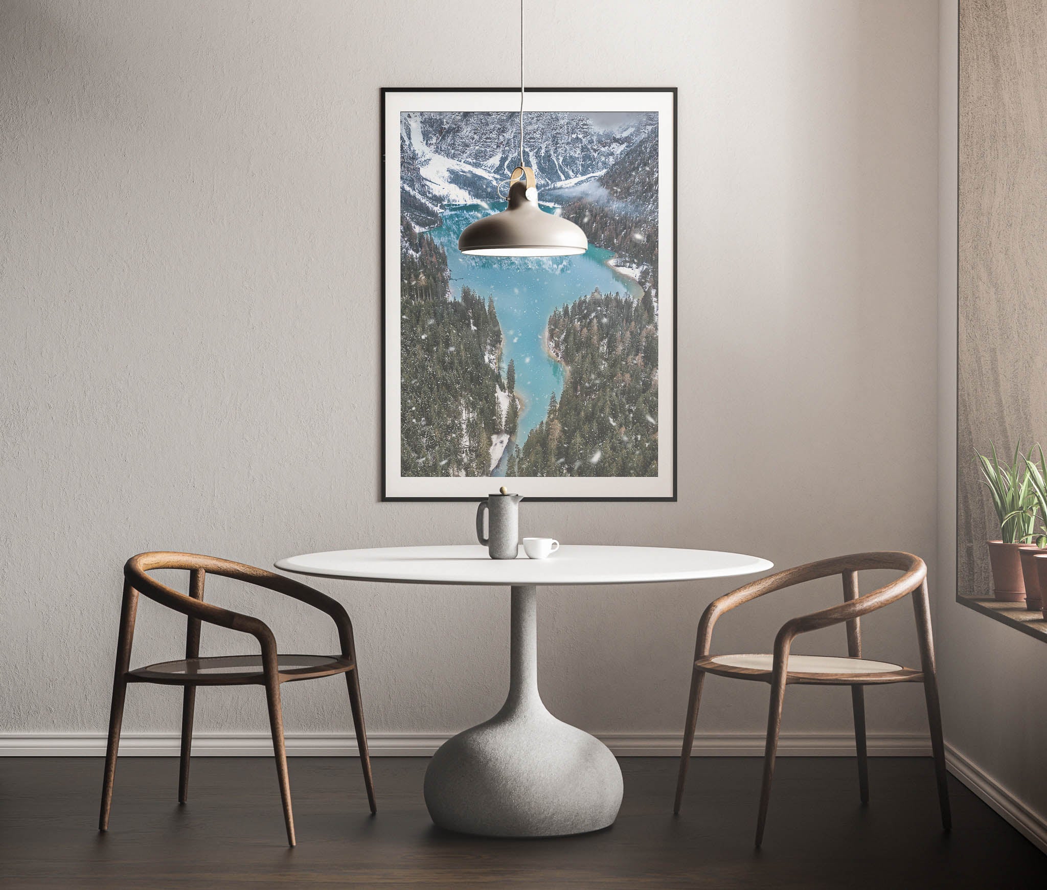 Snowfall in the Alps